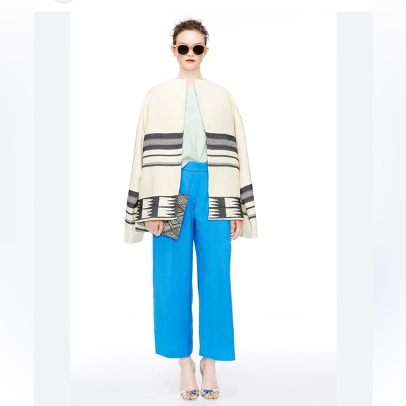 J.Crew southwestern tapestry woven blanket jacket blazer coat size medium - Picture 10 of 10